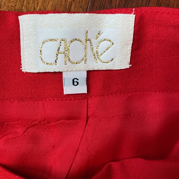 Cache red skirt size 6 - Picture 2 of 5